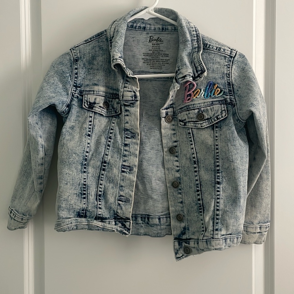BARBIE denim jacket for girls size 6-6X